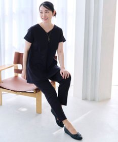 Tiaclasse 【UVカット・吸水速乾】 “きれい見え” バックフレアチュニック