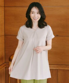 Tiaclasse 【UVカット・吸水速乾】 “きれい見え” バックフレアチュニック