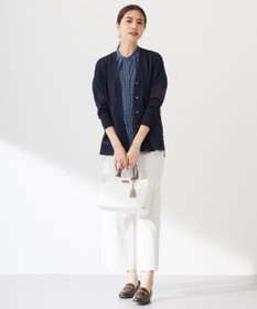 J.PRESS LADIES L 【WEB限定カラーあり・洗える】Vis/Peスパーク シアー カーディガン