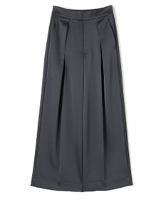 uncrave シャイニーダブルサテン ワイドパンツ