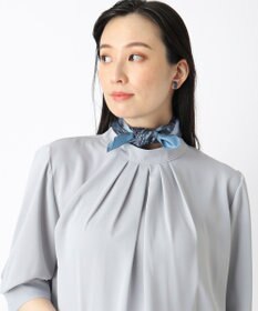 MOONBAT FURLA モノグラム柄シルク100%スカーフ 65×65cm