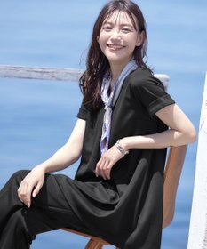 Tiaclasse 【UVカット・吸水速乾】 “きれい見え” バックフレアチュニック