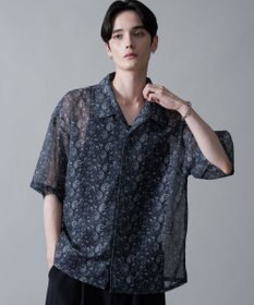 WEGO メッシュパターンオープンカラーシャツ（SS）