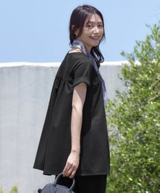 Tiaclasse 【UVカット・吸水速乾】 “きれい見え” バックフレアチュニック