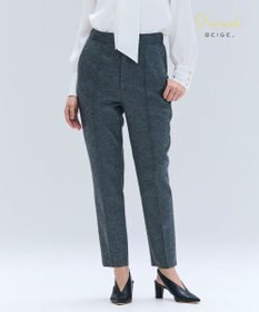 BEIGE， 【セットアップ対応】CORBY / ウールピンタックバックサイドゴムパンツ C.Gray