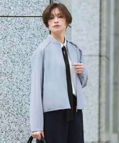 ICB アトラストリコット ジップアップブルゾン サックスグレー