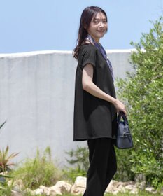 Tiaclasse 【UVカット・吸水速乾】 “きれい見え” バックフレアチュニック