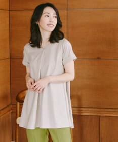 Tiaclasse 【UVカット・吸水速乾】 “きれい見え” バックフレアチュニック