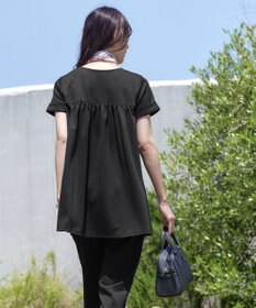 Tiaclasse 【UVカット・吸水速乾】 “きれい見え” バックフレアチュニック