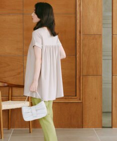 Tiaclasse 【UVカット・吸水速乾】 “きれい見え” バックフレアチュニック