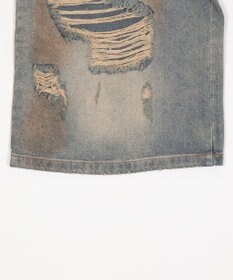 WEGO ダメージデニムハーフパンツ