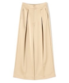 uncrave シャイニーダブルサテン ワイドパンツ