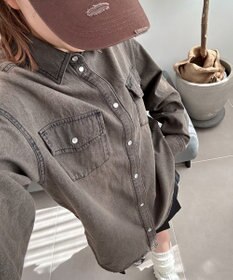 WEGO デニムウエスタンBIGシャツ