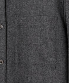 自由区 ウールジョーゼットシャツ ワンピース