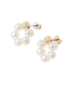 Green Parks ・ＨＡＬＦ　ＴＩＭＥ　淡水パールリングピアス