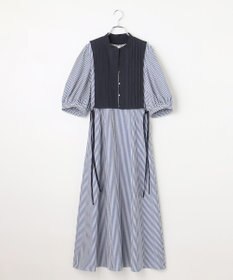 #Newans 【洗える】ピンタックベストコンビワンピース