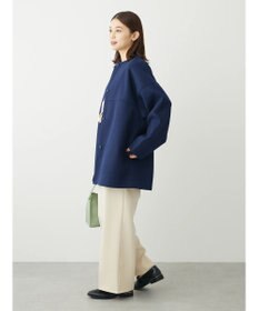 Green Parks 洗えるノーカラーショートコート