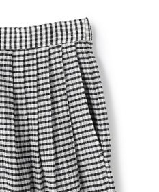 uncrave ギンガムチェック ワイドパンツ