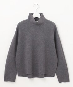 自由区 S 【洗える】ウールミラノハイネック ニット
