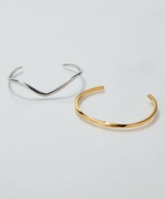 Phoebe 【金属アレルギー対応】ウェーブラインメタルバングル/サージカルステンレス