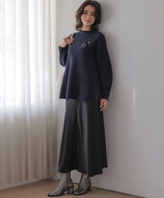 組曲 【WEB限定】サテンナロー スカート