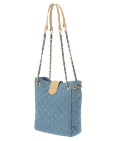 earth music&ecology デニムキルティングチェーンバッグ