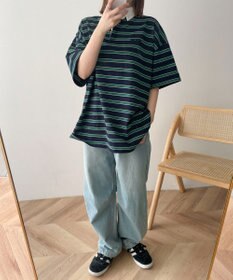 WEGO ボーダーラガーシャツ