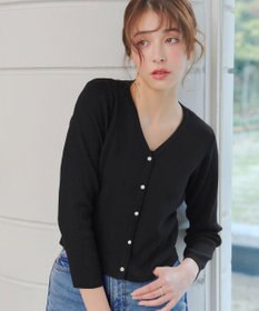 Tiaclasse 【2点セット】ニットボレロ＋花柄ワンピースセット