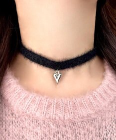 WEGO Lモチーフシャギーニットチョーカー