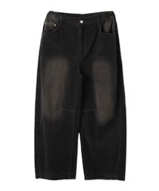 WEGO イージーバレルレッグコーデュロイパンツ