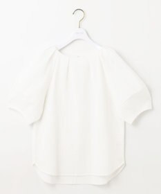 ANY SIS L 【洗える】ランタンスリーブサッカー ブラウス