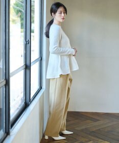 #Newans 【洗える】フレアシルエットチュニックニット