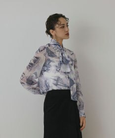 GRACE CONTINENTAL スカ－フタイブラウス