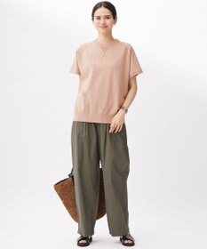 自由区 【洗える】コットンループバックスウェット ニット