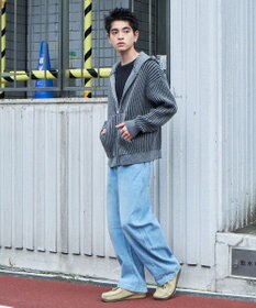 WEGO イージーバレルレッグデニムパンツ