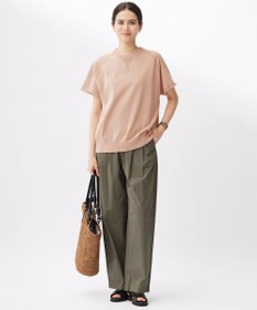 自由区 【洗える】コットンループバックスウェット ニット