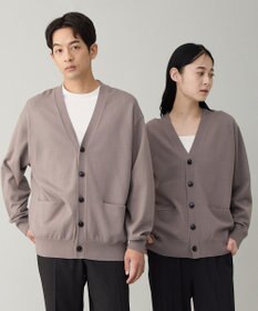 UNFILO MENS 【OCEANS YouTube 掲載/男女兼用】スムースシルキーニット カーディガン