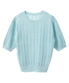 earth music&ecology 透かしニットプルオーバー