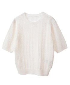 earth music&ecology 透かしニットプルオーバー