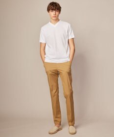 JOSEPH ABBOUD 【ウエストも伸びる/Eco撥水】オーガニックマイクロピケストレッチ パンツ