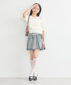 earth music&ecology 透かしニットプルオーバー