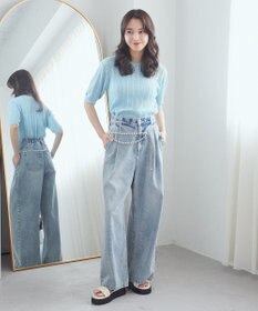 earth music&ecology 透かしニットプルオーバー