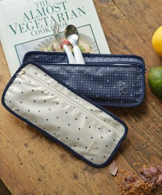 組曲 KIDS gingham K heart エプロン