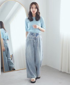 earth music&ecology 透かしニットプルオーバー