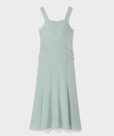 GRACE CONTINENTAL リネンタッチロングドレス