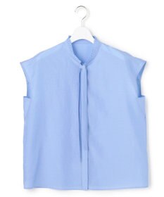 ICB セシェシルキーローン フレンチスリーブボウタイブラウス