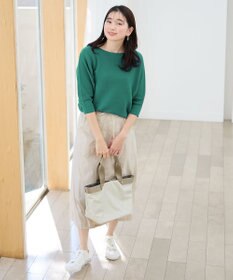 ANY L 【洗濯機可/アンチピリング/UVケア】アクリルガーターニット