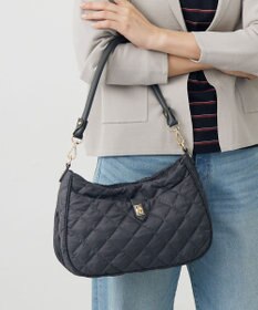 J.PRESS LADIES 【2way】ボンディングキルト ショルダー バッグ スレート系