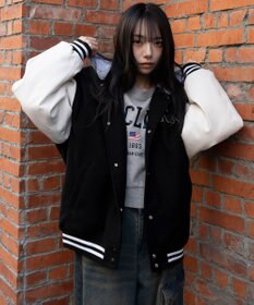 WEGO 2WAYフード付きビッグスタジャン