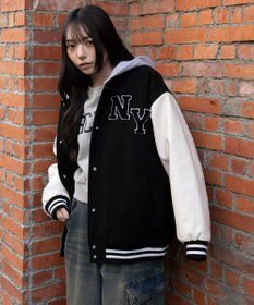 WEGO 2WAYフード付きビッグスタジャン